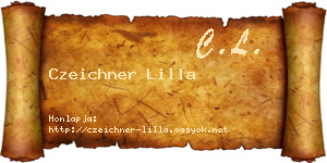 Czeichner Lilla névjegykártya